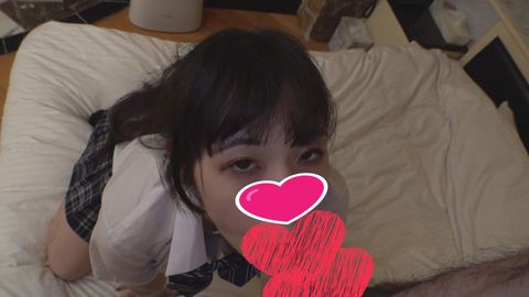 During a training session at a brothel, Misa wore a cosplay and received a cum-swallowing blowjob fr