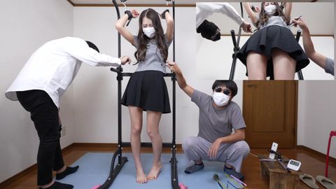 くすぐりの耐久性が強く途中途中で軽く反応するものの最後の快楽責めでイっちゃったお*さん（完全オリジナル）