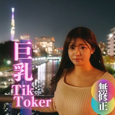 【初撮り】【顔出し】ちょっと有名。爆乳T@kToker。25万人のフォロワーさんに届け！！