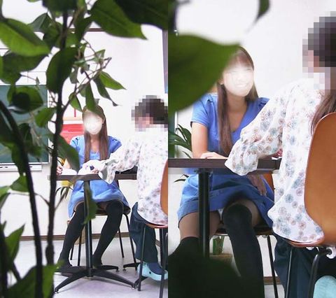 パンツ見せてくれるお*さん　机の下でこっそりと・・・これってお金とかとられませんよね？