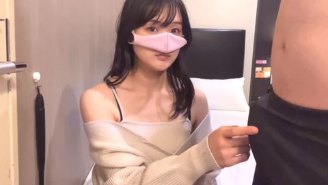 【神回】こんな素人美女のまんことハメ撮りが見られるなんて。松丸らんマスク少なめ。「赤ちゃん欲しい♥」言わせた【ついに半分顔出し】
