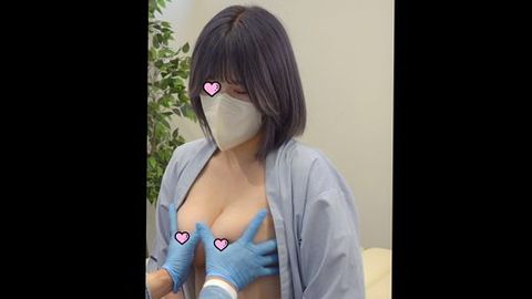 【触診、口腔のダブル羞恥】Gカップお*さんにセクハラ検査。①
