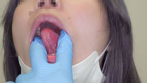 【触診、口腔のダブル羞恥】Gカップお*さんにセクハラ検査。①
