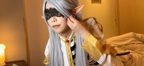 【葬送の**ーレンコスプレ】連続２回抜きは最高！ねっとり濃厚フェラと極上手コキでもうメロメロ！