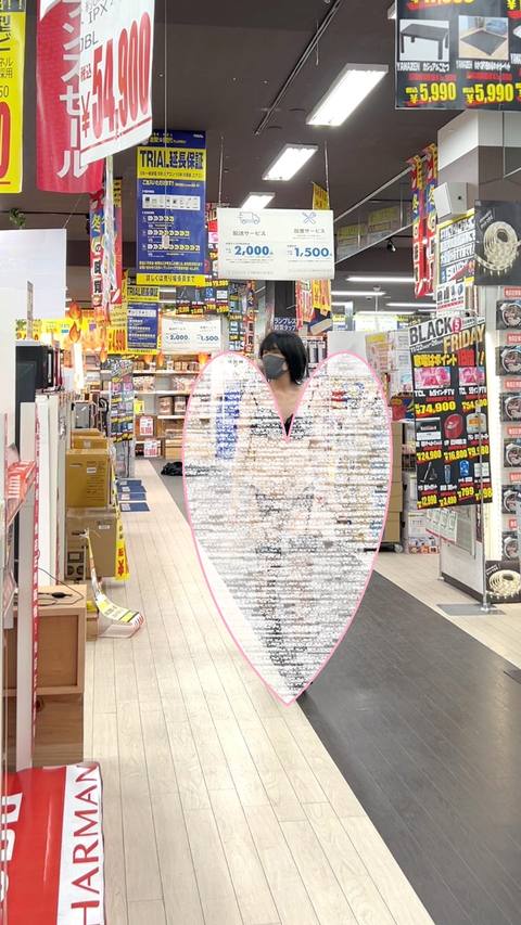 1500→1000pt【女装露出】店内で露出散歩ゲーム