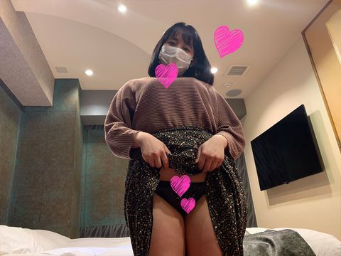 [Personal shooting] Lover's SEX ♥ She is chubby and plump bust ♥ Blow job. She drinks sperm. ♥ Marin