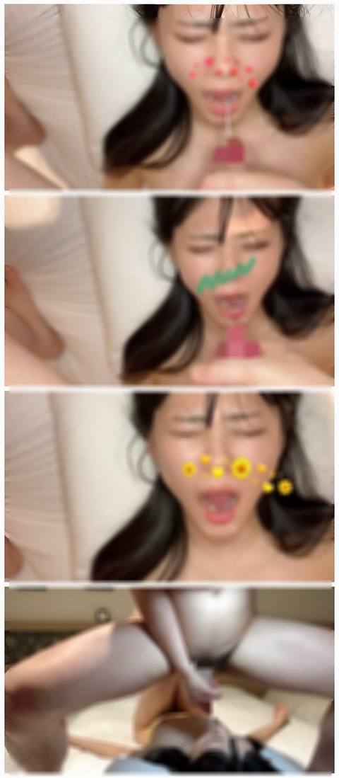 【無】顔出しを口説いてマスク取って最後に顔射してます笑　※レビュー特典／高画質Ver
