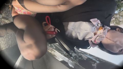 可愛すぎる高級車販売の営業お*さん 98㎝デカケツと極エロ下着とパンティ 乳首見え
