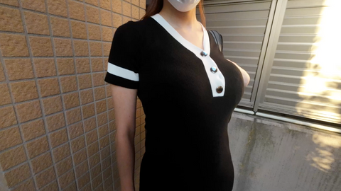 【４K Ver】ストリートマンコ図鑑 #06　Fカップくびれボイン保育士 涼*さん　ミニスカでナンパ待ち？　ストマンも快諾するヤバい　パイパン筋マンコ