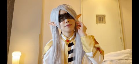 【葬送の**ーレンコスプレ】連続２回抜きは最高！ねっとり濃厚フェラと極上手コキでもうメロメロ！