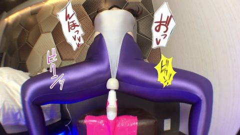 ❤固定電マ♡光沢レギンス❤長袖ハイレグレオタード♡