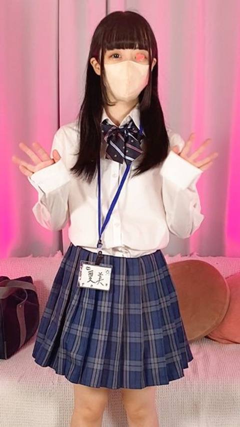 [Reflation tour store]  -faced black hair blue record/M -shaped open legs to show off shaved pussy ♡