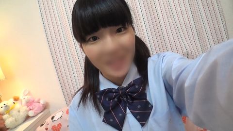【オナニー自撮り】パッツン前髪が可愛い***が学校帰りのオナニーを公開。