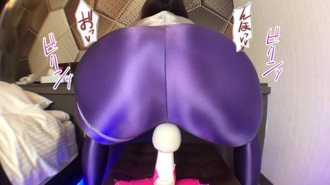 ❤固定電マ♡光沢レギンス❤長袖ハイレグレオタード♡