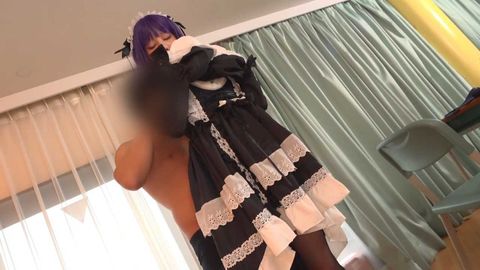 【素人】スタイル抜群の美人お*さん。淫乱コスプレして濃厚SEXにアへ顔イキしちゃってます。