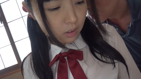 【雨宿りで中出しSEX】ﾊﾟｯﾂﾝ黒髪ロングの制服**おじさんが気持ち良くしてあげるよ…？
