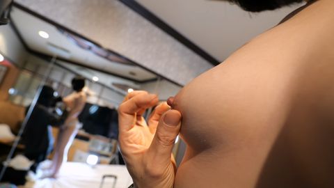 CP0185 濃厚まん汁を垂らしてイキまくる**願望のある巨乳オナニストと濃厚中出しファック❤でかめマン屁❤クスコ