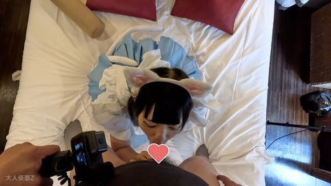 るみ(18)私服姿がかわいかったので、猫耳メイドコスをさせてみた。そして、アナルもかわいかったのでアナル貫通し中出ししたらぽっかり開いたままだったので、栓をしました。