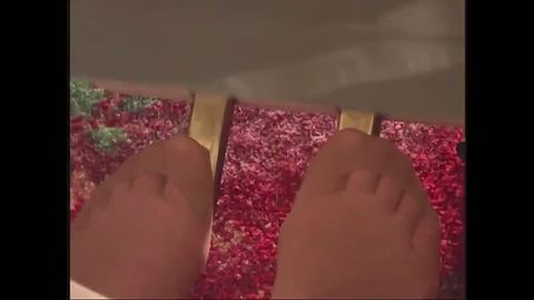 復刻版メイドさんのストッキングでピアノペダル踏み