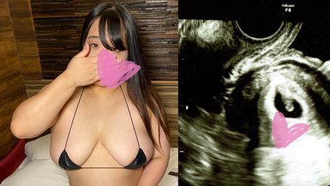 特典は無・高画質☆♀33 この中出し撮影でガチ妊娠してしまったIカップ爆乳*。正真正銘の孕ませマンになってしまいました(爆)卵*と受精することになる精*が大量に中出しされる様*をご覧ください