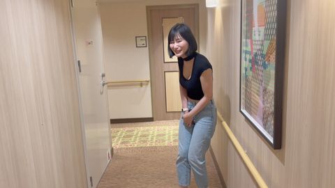 【Hカップ巨乳美女】フェリー旅で野外に挑戦。ローターで濡れたアソコに巨根をぶち込みアヘイキ！【素人個撮】