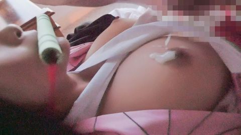 前代未聞！空前絶後の巨乳天使！！Hカップ巨乳に****られても〇宮に****られても口元の竹は絶対に外しません！連続痙攣絶頂で正に鬼イキ！アヘ顔放心状態へと追い込