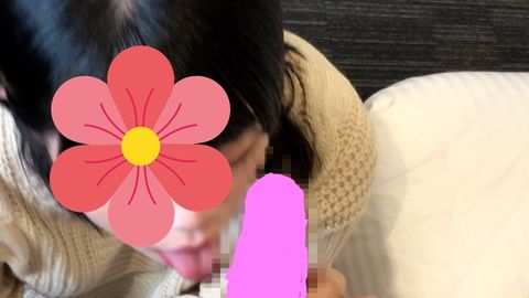 清楚系メイドカフェ店員さんの優しく丁寧な舐め技で２連続フェラ抜き大量口内発射☆２３才海咲ちゃん