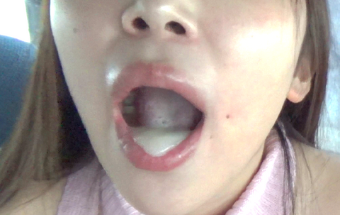 爆乳もみもみ車内フェラ→イラマチオ→大量口内発射～おそうじフェラ☆色白Ｋカップ**大生てんしちゃん※レビュー特典有