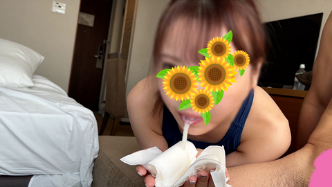 専用ルームでフェラのスペシャリストがスクール水着姿で４名連続即尺（手縛りイラマ）大量口内発射☆瑠奈ちゃん（８回目）