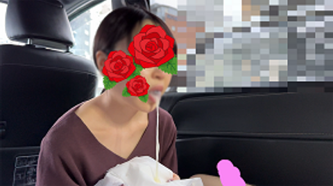 [Review bonus: Runa-chan's car blow job new work] 3 consecutive mouth shots from that innocent ****-