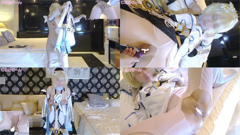 【スタイル神】こっそり応募？！細いのにE？Fカップのモデルさんが来ちゃった！？原神コス旅人蛍ちゃんで生着替え＆エッチ編